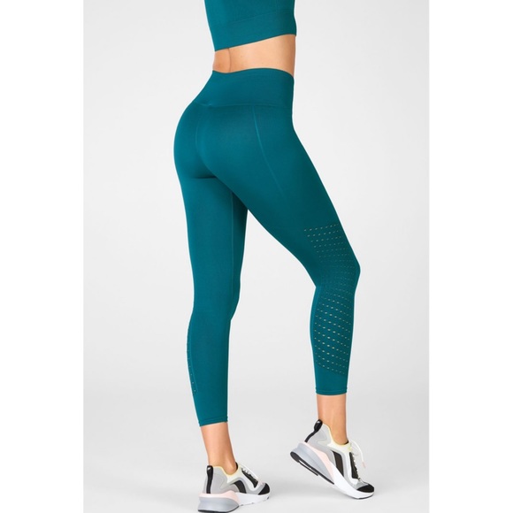 Fabletics Sync High-Waisted Perforated Leggings - Picture 3 of 13